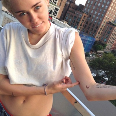 Miley Cyrus Gets TWO New Tattoos (and Gives One) While Hanging With Friends in NYC