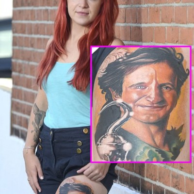 Robin Williams Fans Pay Tribute to Late Actor With Huge Portrait Tats