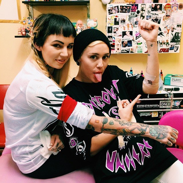 Miley Cyrus Gets Two New Tattoos in Australia, Updates Three Others…