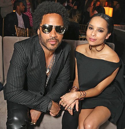 Zoe and Lenny Kravitz Bond Over Some Late-Night Ink