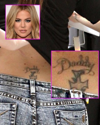 Khloe Kardashian Removing Her “Tramp Stamp” Tattoo in Honor of Her Late Father