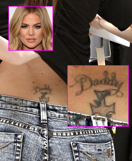 Khloe Kardashian Removing Her “Tramp Stamp” Tattoo in Honor of Her Late  Father- PopStarTats