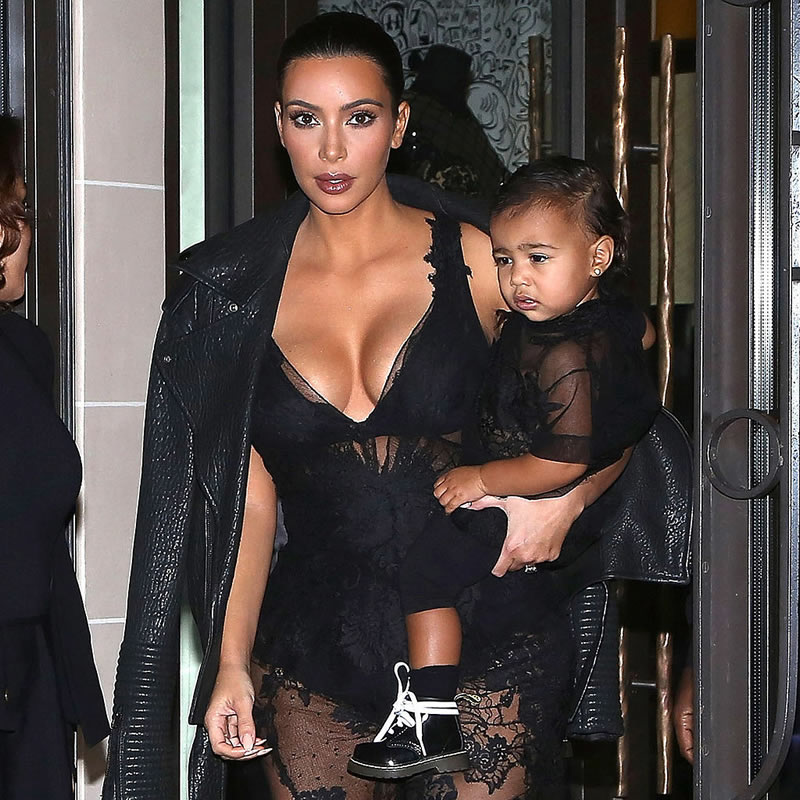 Kim Kardashian May be Planning a Tribute Tattoo to Daughter North on Her Breasts