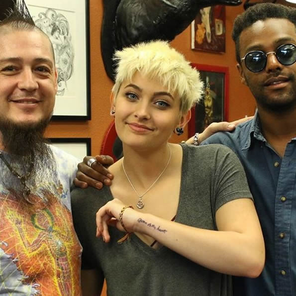 Paris Jackson's New Tattoo is a Tribute to Grandmother Katherine-  PopStarTats