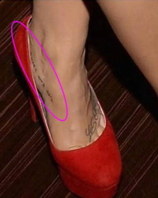 Demi Lovato’s Hidden “Buddy Was Here” Foot Tattoo