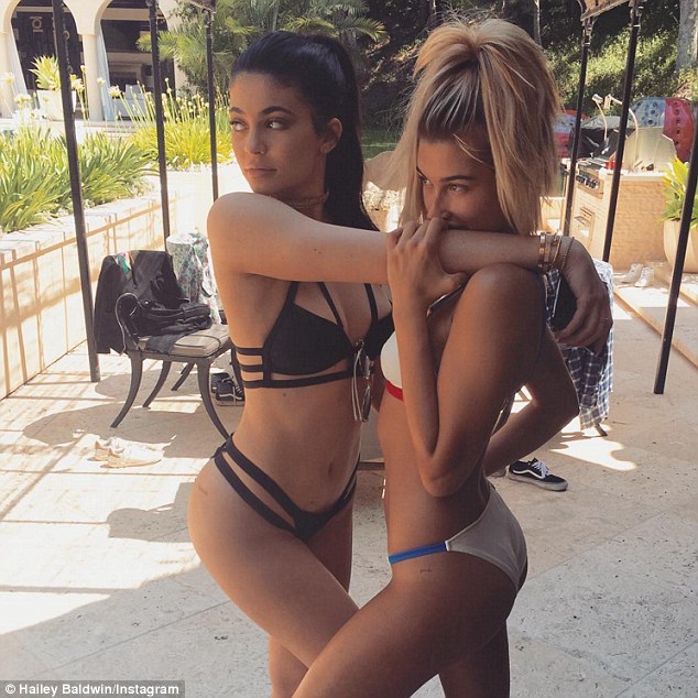 Twinsies! Kylie Jenner and Hailey Baldwin Flaunt Mini Hip Tats in Skimpy Bikini Shot