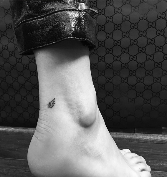 Bella Hadid Earns Her Wings With TWO New Ankle Tattoos- PopStarTats