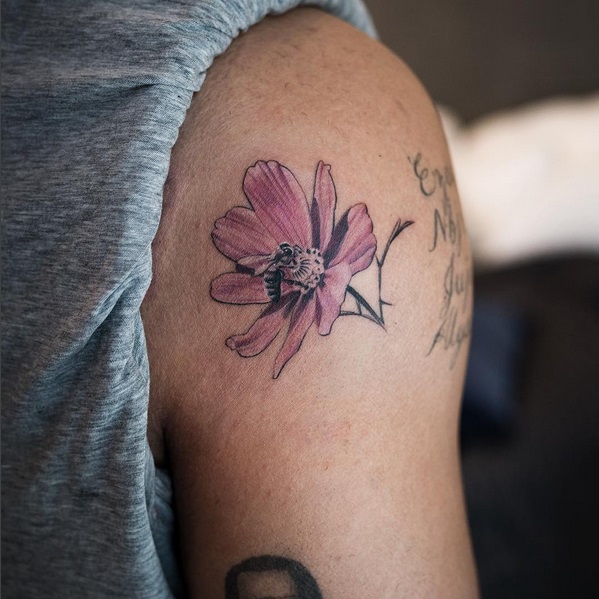 Drake Gets Flower Arm Tattoo to Commemorate More Life Playlist