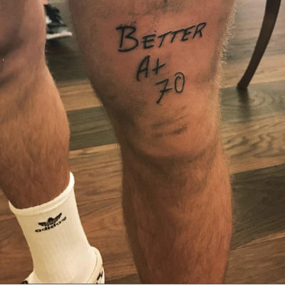 Justin Bieber’s New Tattoo Reminds Him to be “Better at 70”