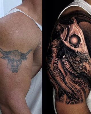 The Rock’s Iconic Bull Tattoo Gets a Pretty Incredible Update