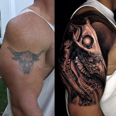 The Rock’s Iconic Bull Tattoo Gets a Pretty Incredible Update