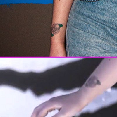 Flower Tattoo on Iggy Azalea’s Wrist (Now Covered-Up)