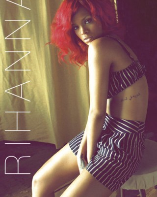 Rihanna’s Latest Glamour Shoot Bares Her Side & Hand Tattoos