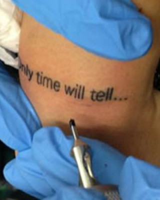 Liam Payne’s “Only Time Will Tell” Wrist Tattoo