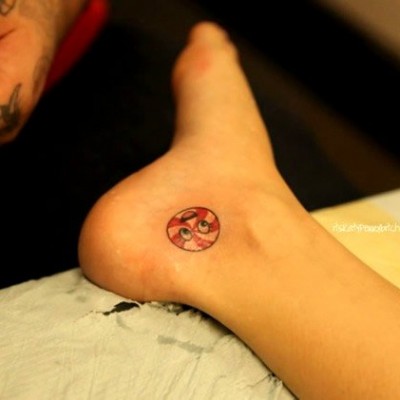 Katy Perry’s Ankle Peppermint Tattoo