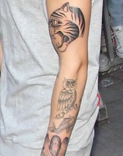 Justin Bieber’s Tiger Arm Tattoo