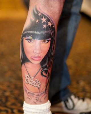 3 Ridiculous Portrait-Style Nicki Minaj Fan Tattoos