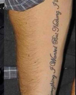 Liam Payne’s “Everything I Wanted…” Arm Tattoo