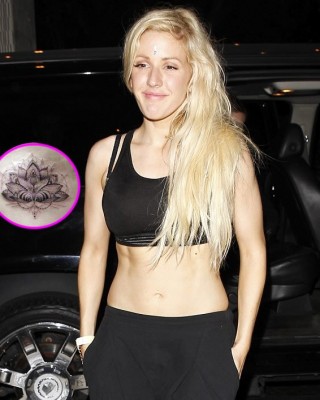 Ellie Goulding Gets Intricate Lotus Flower Tattoo on Her Ribcage