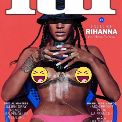 Rihanna Shows Off a Nip Ring in French Magazine Spread