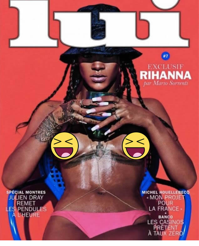 Rihanna Shows Off a Nip Ring in French Magazine Spread