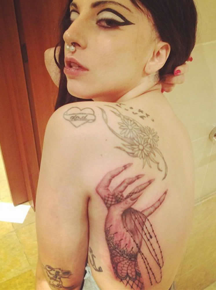 Lady Gaga Gets “Monster Paw” Tattoo Tribute to Her Little Monsters