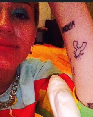 Miley Cyrus Gets Matching Robot Arm Tattoo With Bestie, Wayne Coyne