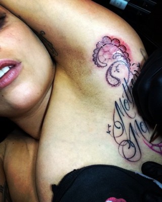 Lady Gaga Marks The Fame Monster Anniversary With New “Mother Monster” Armpit Tattoo