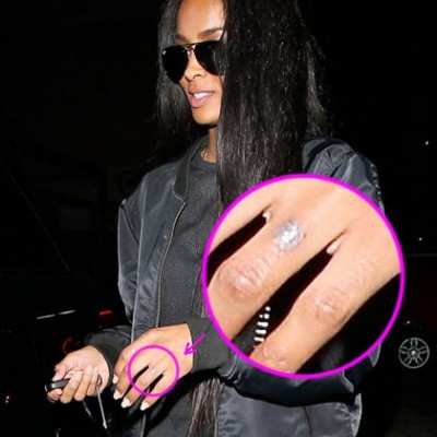 Ciara Removing Initial Finger Tattoo in the Midst of Breakup Rumors
