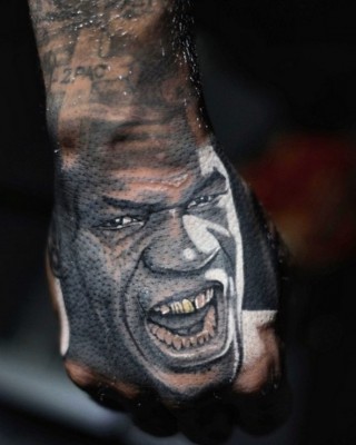 The Game Reveals Bad-A$$ New Mike Tyson Tattoo on His Hand