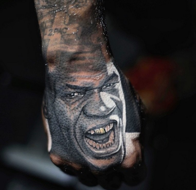 The Game Reveals Bad-A$$ New Mike Tyson Tattoo on His Hand