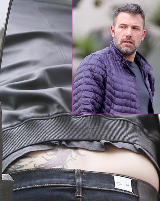 Ben Affleck Spotted With Giant Back Tattoo Following Jennifer Garner Divorce Announcement
