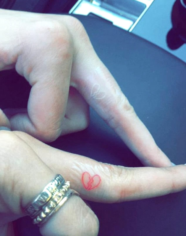 Kendall Jenner Gets Matching Broken Heart Tattoo with Hailey Baldwin