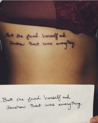 Taylor Swift Designs Inspirational Tattoo for Die-Hard Fan