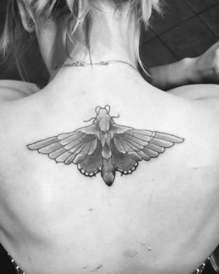 Kaley Cuoco Covers Up Wedding Date Tattoo with Giant Moth