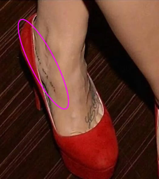 Demi Lovato’s Hidden “Buddy Was Here” Foot Tattoo