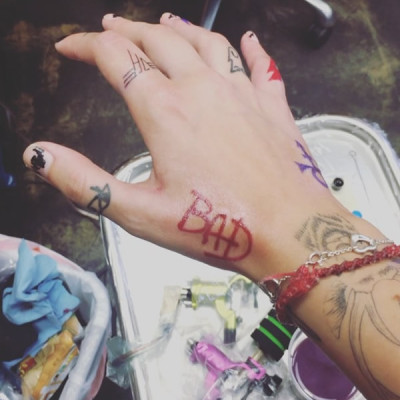 Paris Jackson Shows Off New MJ-Inspired “BAD” Tattoo on Her Hand
