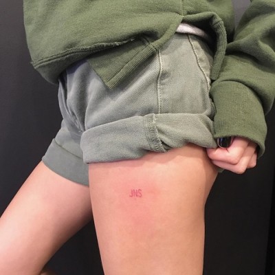 Jaden Smith’s Girlfriend Sarah Snyder Gets a “JNS” Tattoo on Her Thigh