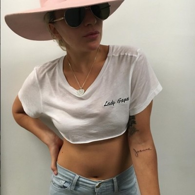Lady Gaga and Her Dad Got Matching “Joanne” Album Title Tattoos